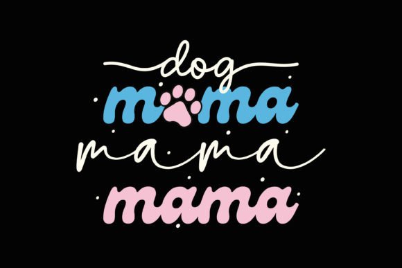 Dog Mama Retro Mothers Day SVG Mom Dog Review
