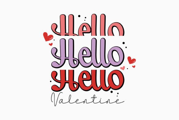 Hello Valentine Retro Valentines Day SVG Review