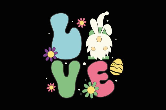 Love Gnome Easter SVG Retro Design Review